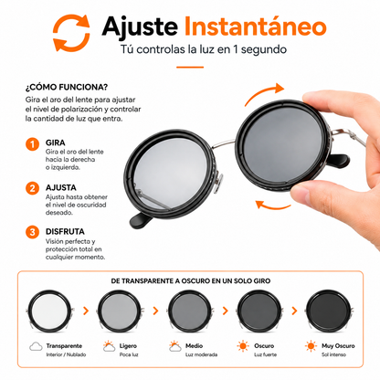 NOIR™ - Gafas Polarizadas Ajustables +Estuche Premium + Paño de Microfibra  de REGALO SOLO HOY!🔥
