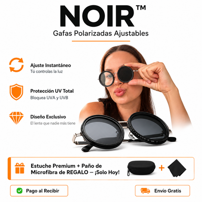 NOIR™ - Gafas Polarizadas Ajustables +Estuche Premium + Paño de Microfibra  de REGALO SOLO HOY!🔥